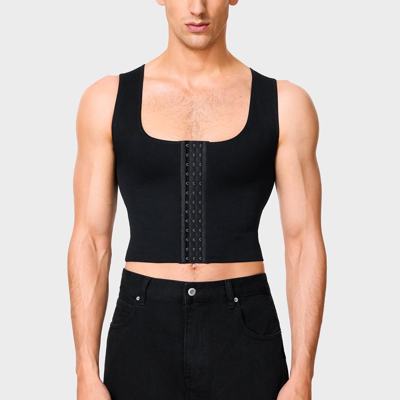Post Surgery Bra Slimming Body Shaper Corset Compression Shirts Chest Vest