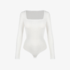 Square Collar Long Sleeve Bodysuit