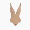 Low Back U Plunge Thong Shapewear Bodysuit