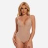 Low Back U Plunge Thong Shapewear Bodysuit