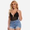 Low Back U Plunge Thong Shapewear Bodysuit