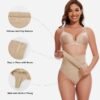 High Waist Shapewear Half Skirt With Built In Thong