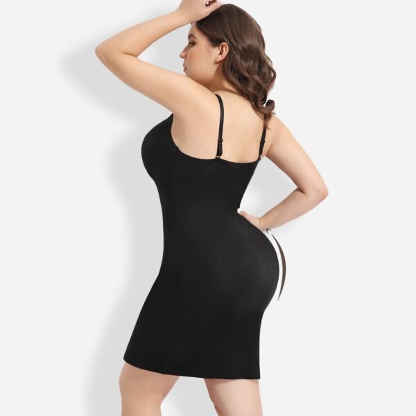 Seamless V-Neck Slips Dress