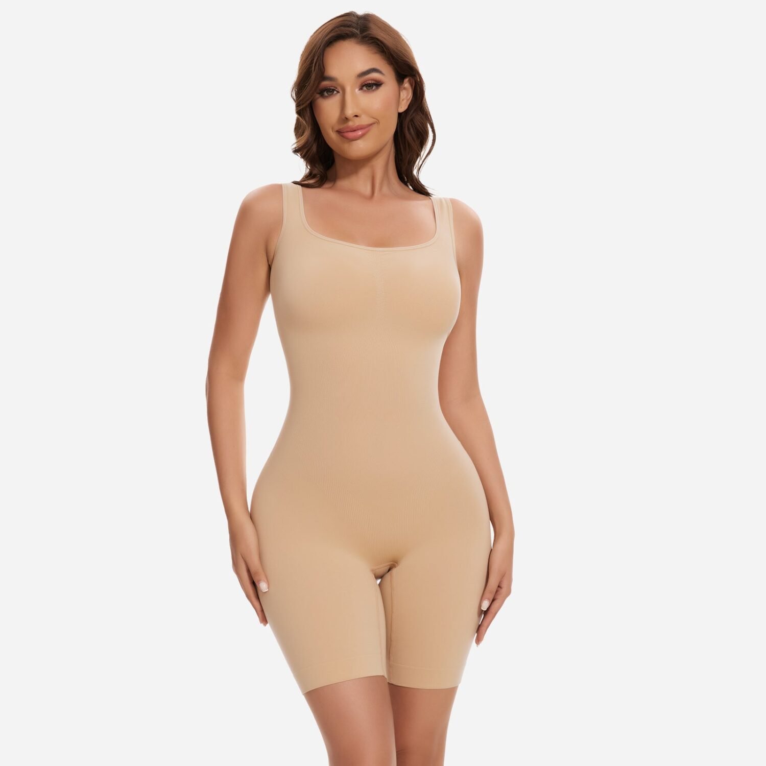 Sqaure Neck Bodycon Mini Dress