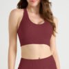 Women Yoga Running Outfit Suit Seamless Ribbed Solid Sports Suit Back Hollow Out Sports Bra Scrunch Butt High Waist Shorts Sets