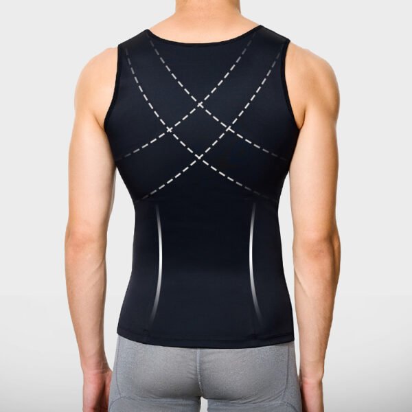 Wholesale Custom Weight Loss Body Shaper Men Abdomen Control Panel Men Compression Shirts Slimming Undershirt