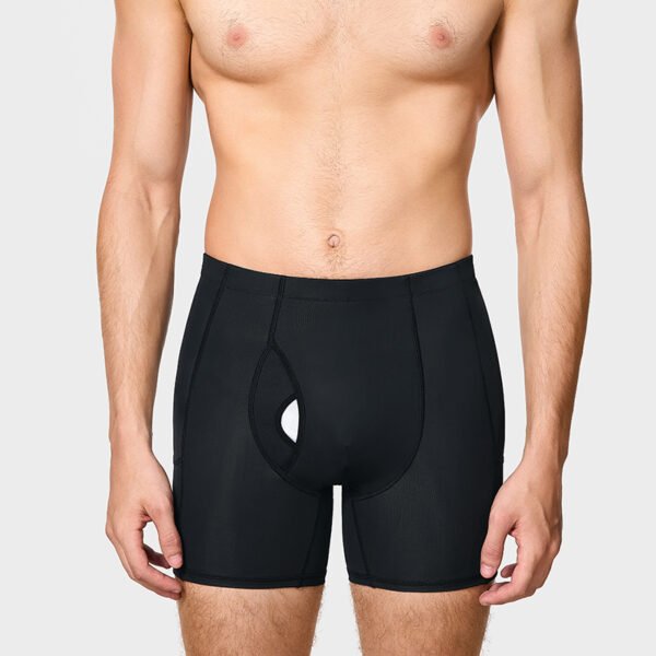 Hip lifting pants men's fake buttocks crotch pads buttock goddess mid-waist body panties strong body shaping abdominal pants