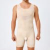 Shapewear jumpsuit men hide meat magic weapon belly girdle waist underwear eliminating estrogen chest sports fitness tight undershirt