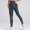 Women's High Waisted Elastic Outdoor Seamless Scrunch Back Yoga Leggings