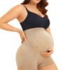 High Stretch Women Mid Thighs Breathable High Waist Belly Abdominal Support Seamless Maternity Shapewear Pregnancy Underwear