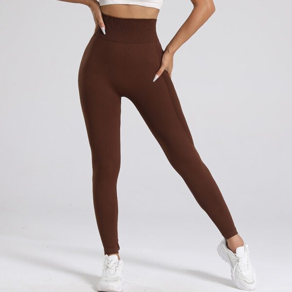 Women's High Waisted Elastic Outdoor Seamless Scrunch Back Yoga Leggings