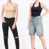 Camisole undershirt female 2025 new with chest pads outside wear elastic sports tight bottoming inner sleeveless tops