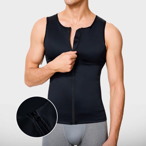 Wholesale Custom Weight Loss Body Shaper Men Abdomen Control Panel Men Compression Shirts Slimming Undershirt