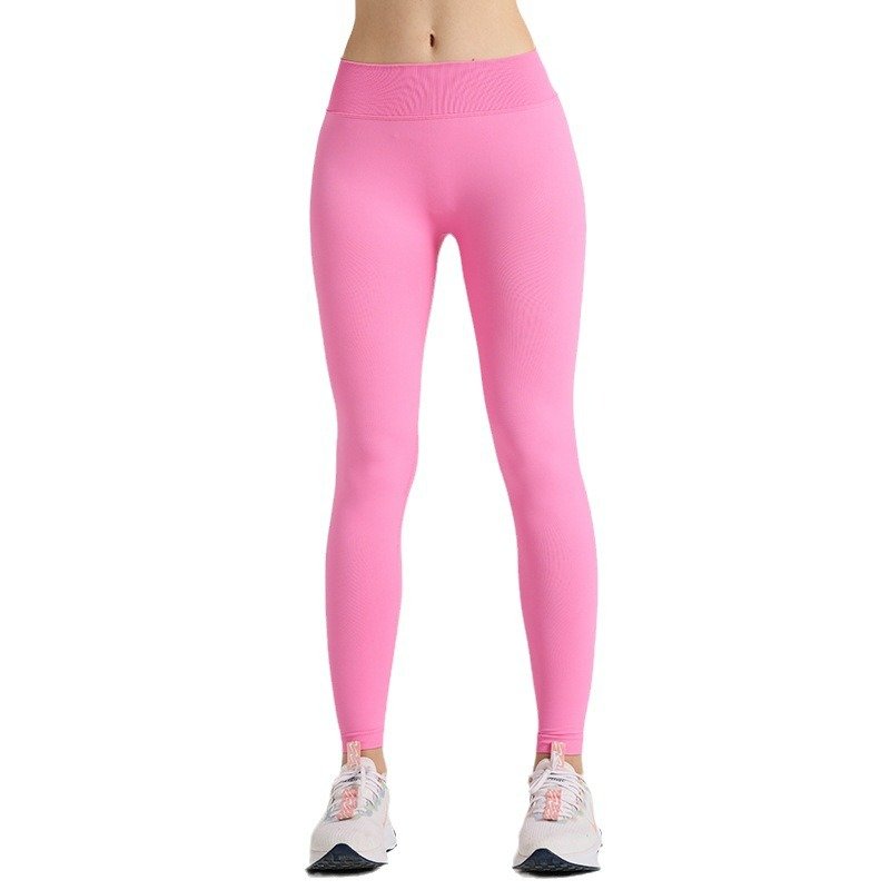 Women's Custom Deep V Hip Shaping Yoga Leggings Sports Fitness High Waist Yoga Pants with Elastic Waist Closure