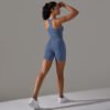 Unique Jacquard Fabric Seamless Activewear for Women 2 Piece Workout Set Gym Fitness Training Outfit