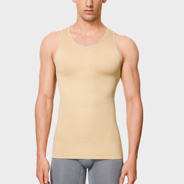 Shapewear Men's Corset Waist Tummy Tuck Vest Upper Body Corset Tummy Hidden Meat Shaping Tops