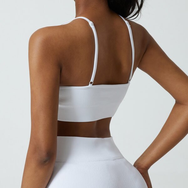 Workout Outfits for Women 2 Piece Seamless Ribbed High Waist Leggings With Sports Bra Exercise Set