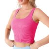 Women's Plus Size Breathable Fitness Sports Bra Seamless Four-Way Stretch Sweat-Wicking Sports Bra