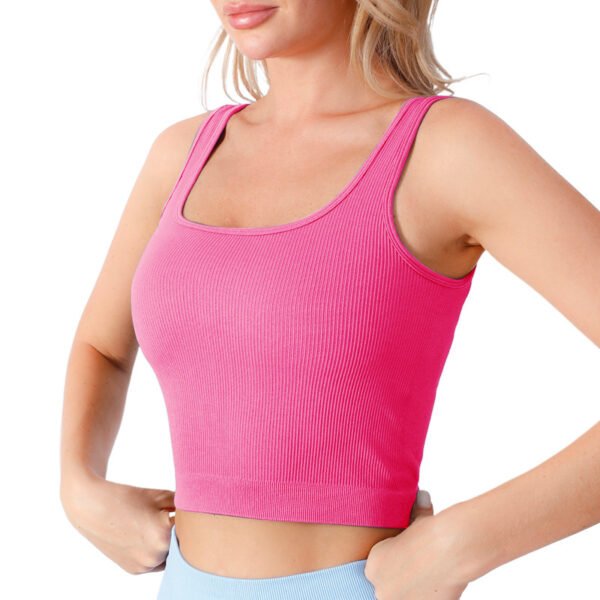 Women's Plus Size Breathable Fitness Sports Bra Seamless Four-Way Stretch Sweat-Wicking Sports Bra