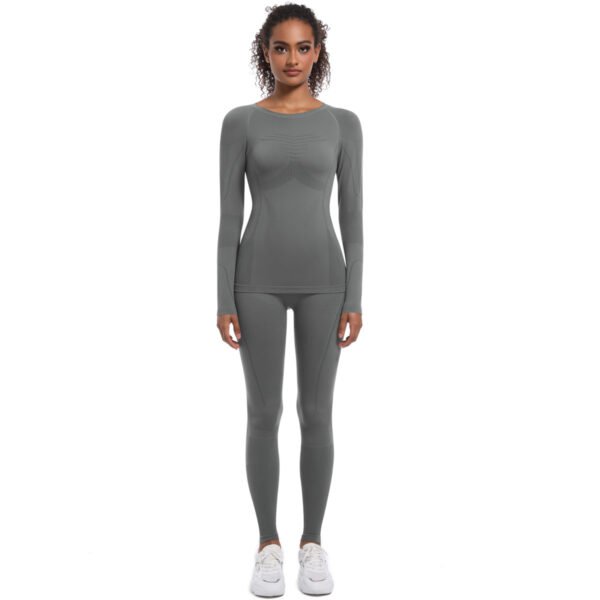 Wholesale Seamless Compression Workout Yoga Set Winter Ski Underwear Sports Running Cycling Athletic Clothing