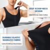 Men's body shaping bodysuit vest with button-down crotch-less waist and tummy-tightening body shaping bodysuit