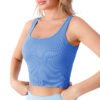 Women's Plus Size Breathable Fitness Sports Bra Seamless Four-Way Stretch Sweat-Wicking Sports Bra