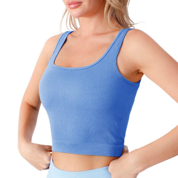 Women's Plus Size Breathable Fitness Sports Bra Seamless Four-Way Stretch Sweat-Wicking Sports Bra