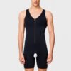 Zipper shapewear jumpsuit men's body pants open gear sports fitness fat powerful belly tight tank tops