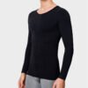 Men's Seamless Trace tank Top Strong Compression Shaping Abdomen Slimming Fit T-shirt to Reduce Beer Belly Pressure