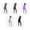 Wholesale Seamless Compression Workout Yoga Set Winter Ski Underwear Sports Running Cycling Athletic Clothing