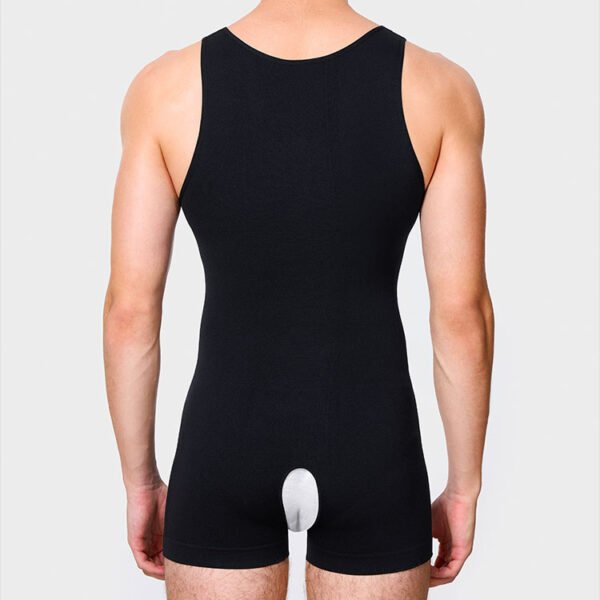 Seamless Sleeveless Men Full Body Shaper Underwear Slimming Compression Bodysuit Shapewear Tummy Control