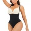 Shapewear Seamless plastic belt zipper double belly pull-in briefs hip lift crotch shapewear jumpsuit