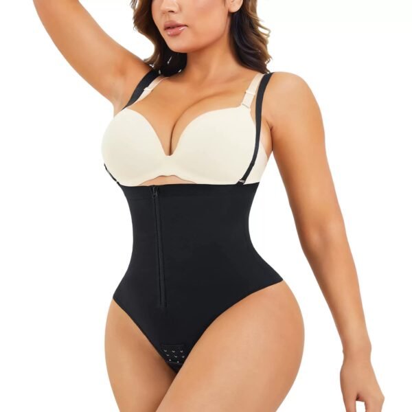 Shapewear Seamless plastic belt zipper double belly pull-in briefs hip lift crotch shapewear jumpsuit