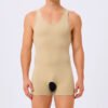 Breathable Seamless Compression Slimming Suit Men's Shapewear Bodysuit Full Body Shaper for Men Tummy Control