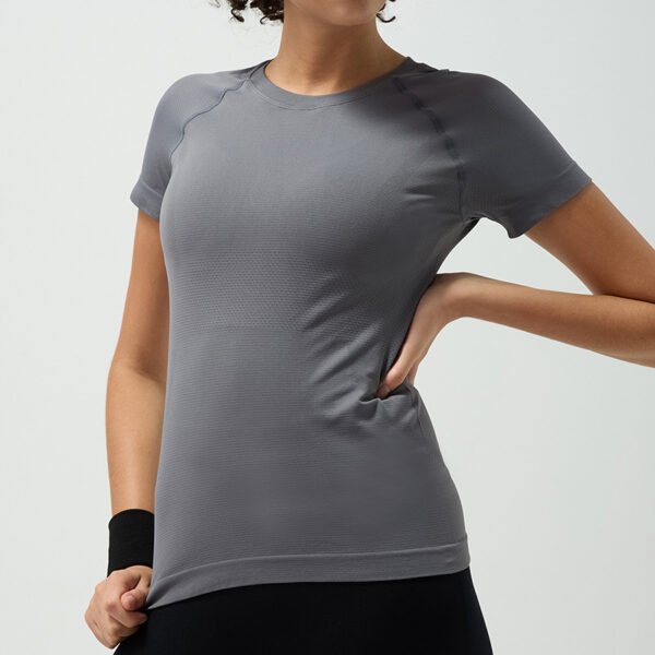 Women's Cool Dry Tennis Short Sleeve Compression Shirts Sports Baselayer T-Shirts Tops Athletic Workout Shirt