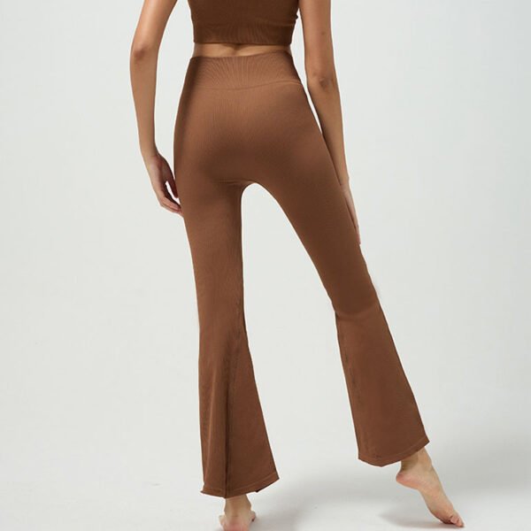 Women's High Waist Fitness Pants New Wide Leg Seamless Yoga Print Pants Scrunch Flare Features Leggings