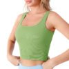 Women's Plus Size Breathable Fitness Sports Bra Seamless Four-Way Stretch Sweat-Wicking Sports Bra