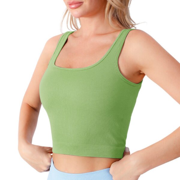 Women's Plus Size Breathable Fitness Sports Bra Seamless Four-Way Stretch Sweat-Wicking Sports Bra
