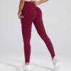 Women's High Waisted Elastic Outdoor Seamless Scrunch Back Yoga Leggings