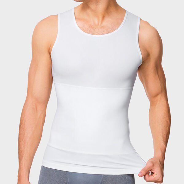 Shapewear Slimming Undershirt Body Shaper Vest Weight Loss Men Abdomen Control Panel Mens Compression Shirt
