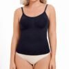 Body shaping garment upper body halter adjustable straps outer wear breathable tummy tuck undershirt