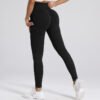 Women's High Waisted Elastic Outdoor Seamless Scrunch Back Yoga Leggings