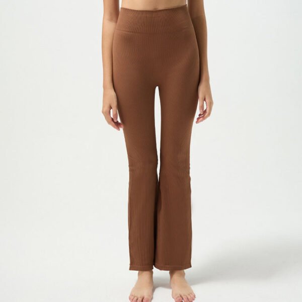 Women's High Waist Fitness Pants New Wide Leg Seamless Yoga Print Pants Scrunch Flare Features Leggings