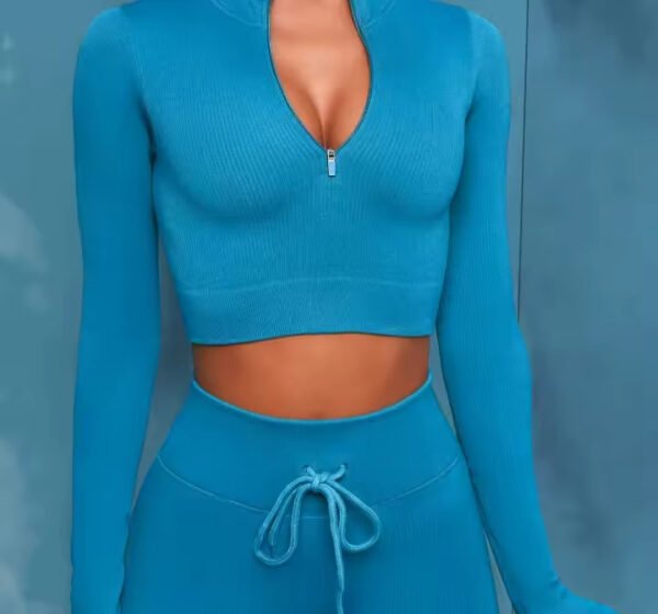 High-end seamless yoga fitness clothing exercise yoga long sleeves