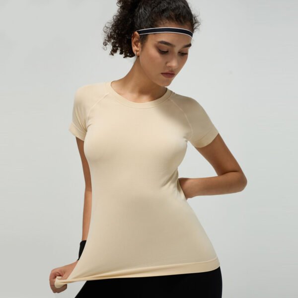 Women's Cool Dry Tennis Short Sleeve Compression Shirts Sports Baselayer T-Shirts Tops Athletic Workout Shirt