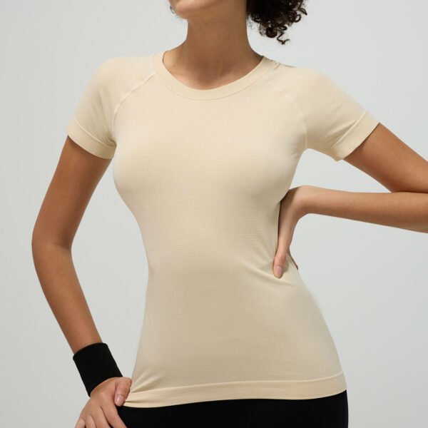 Women's Cool Dry Tennis Short Sleeve Compression Shirts Sports Baselayer T-Shirts Tops Athletic Workout Shirt