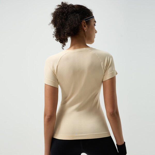 Women's Cool Dry Tennis Short Sleeve Compression Shirts Sports Baselayer T-Shirts Tops Athletic Workout Shirt