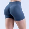 Three Section Waist Drawstring Hip Lift Low Waisted Fitness Seamless Three-Quarter Pants Yoga Shorts