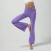 Customized Professional Gym Fitness High Waisted Butt Lift Breathable Sport Flared Yoga Pants