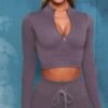 High-end seamless yoga fitness clothing exercise yoga long sleeves